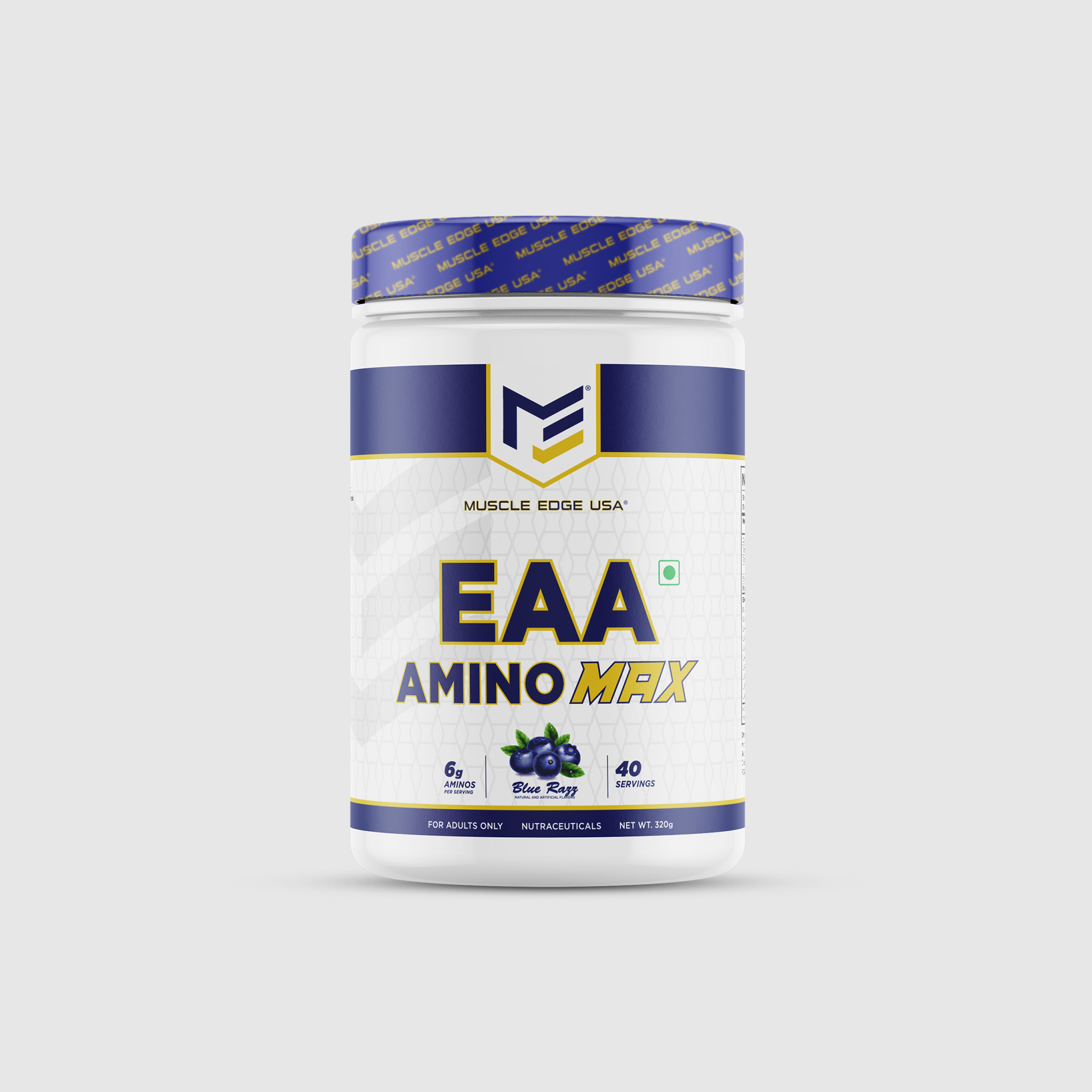 Muscle Edge USA - Amino Max (40 servings) Blue Razz