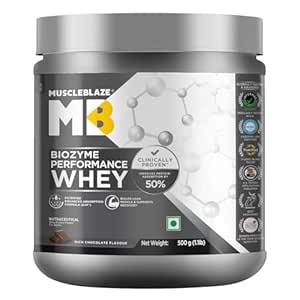 MuscleBlaze Biozyme Performance Whey Protein Powder