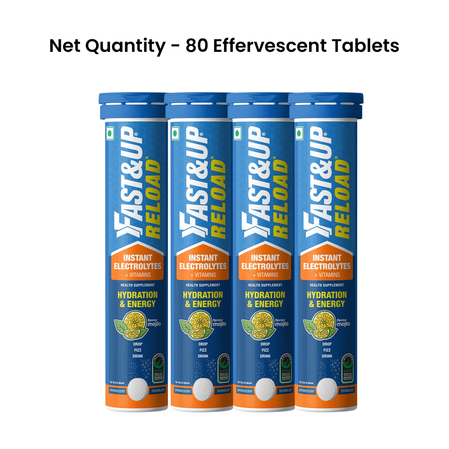 Reload - Low Sugar Instant Hydration Drink - Mojito 20 Effervescent Tablets