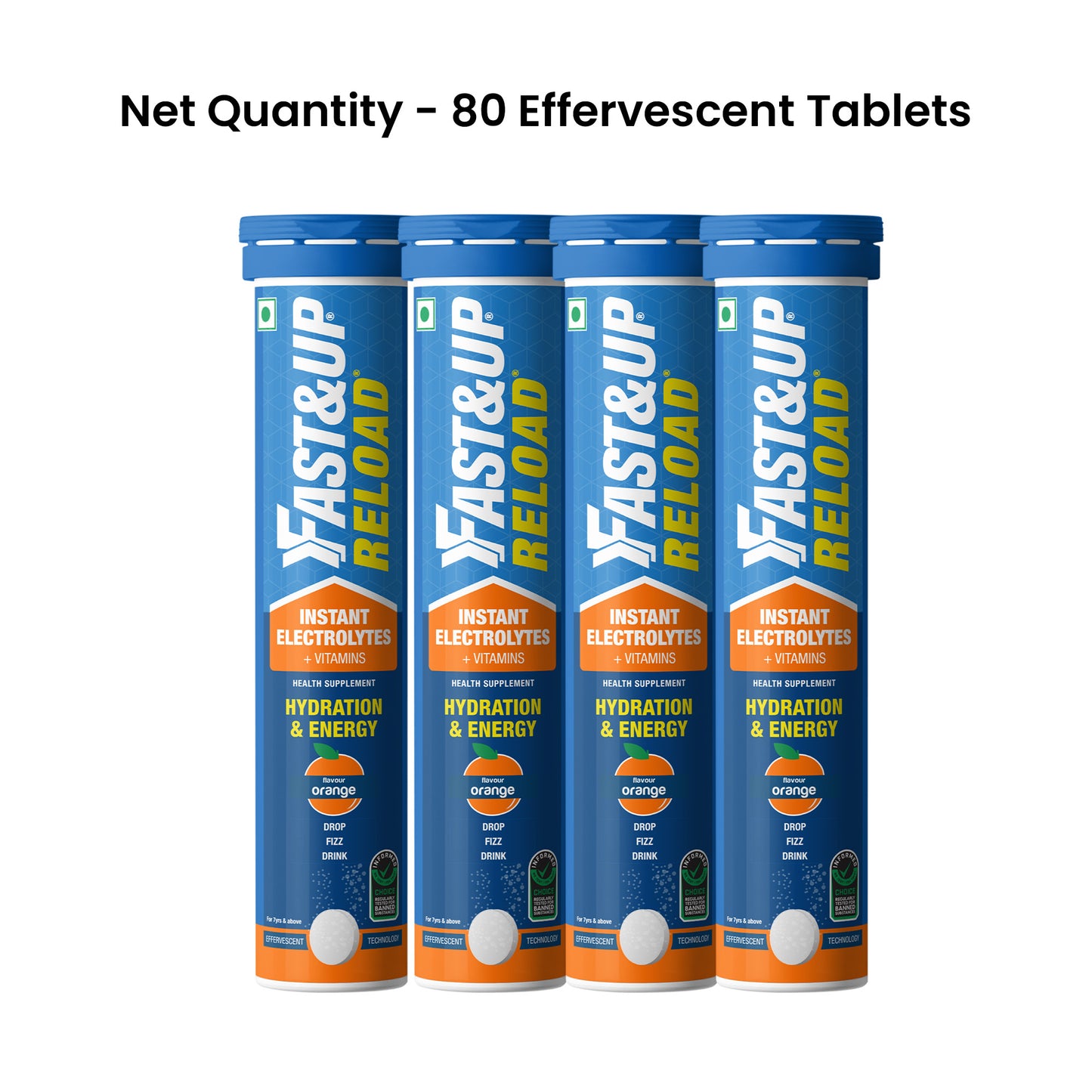 Reload - Low Sugar Instant Hydration Drink - Orange 20 Effervescent Tablets
