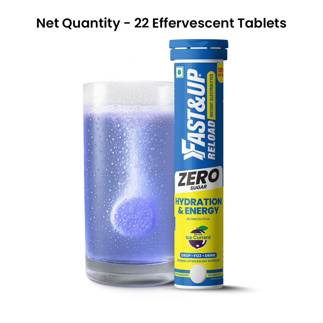 Reload Zero Sugar Instant Hydration Drink - Ice Current 20 Effervescent Tablets